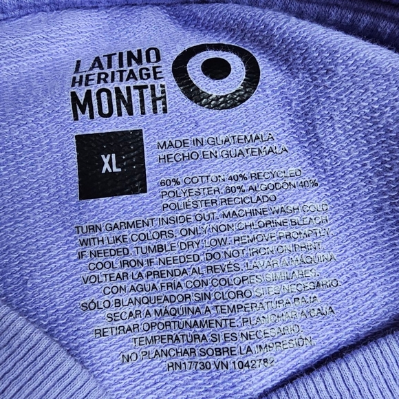 Target Purple Sweatshirt with Floral Embroidery - Picture 3 of 3